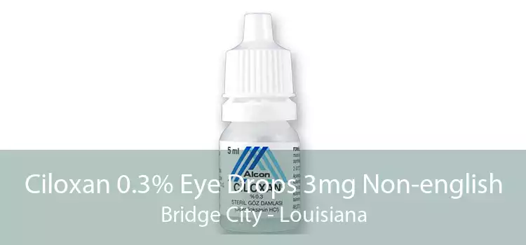 Ciloxan 0.3% Eye Drops 3mg Non-english Bridge City - Louisiana