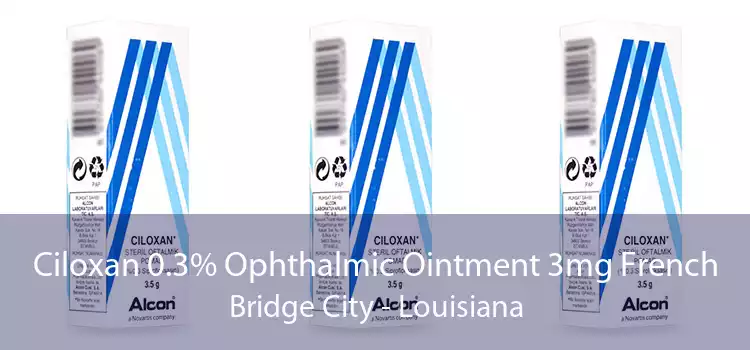 Ciloxan 0.3% Ophthalmic Ointment 3mg French Bridge City - Louisiana