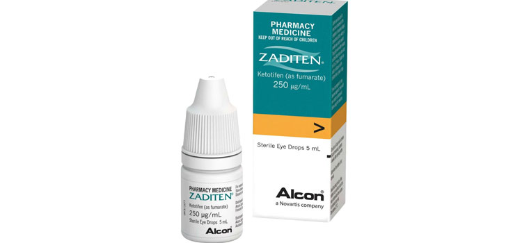 Zaditen® Eye Drops 0.025% dosage Bridge City, LA